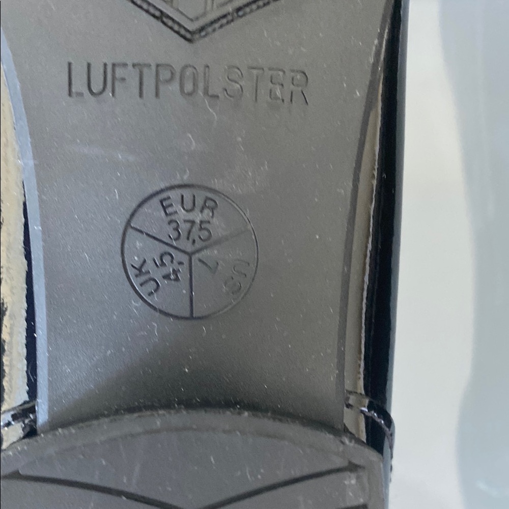 Ara Black Patent Leather Loafers with Silver Embellishments - Picture 6 of 6
